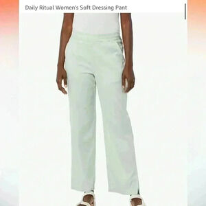 Soft dress pants in sage